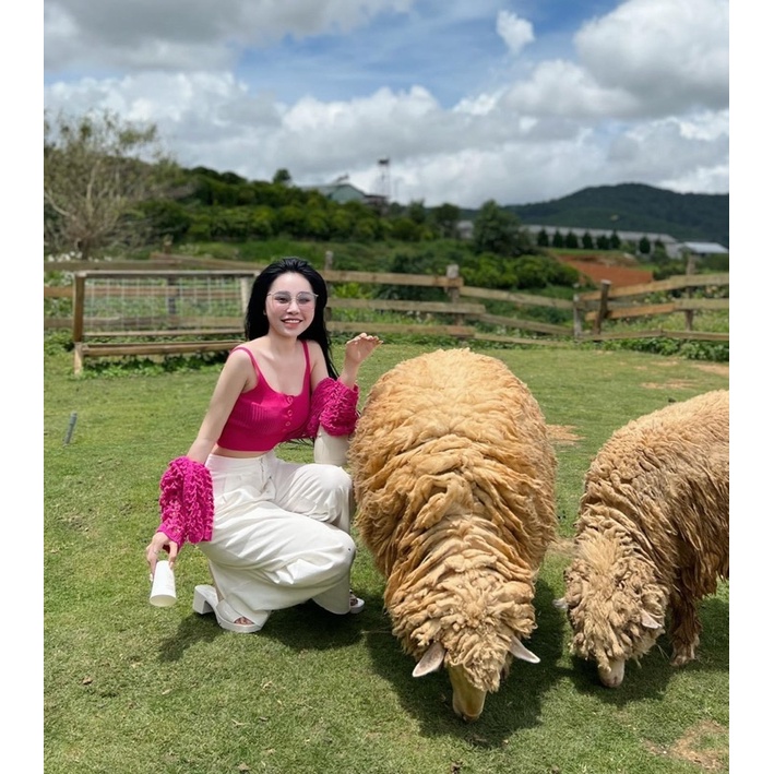 Set Áo Lưới Đi Biển CHARMIE DRESS JOLY BY JOLY Vải Thun Năng Động Dễ Chịu