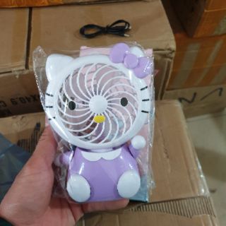 Quạt mini cầm tay hello Kitty