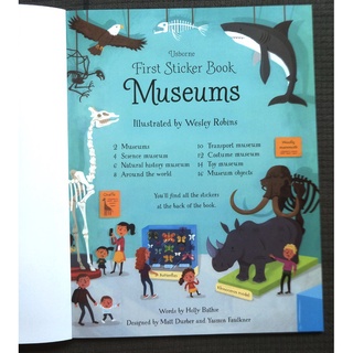 [Big Sale!] Dính dán - Usborne sticker book - Museums