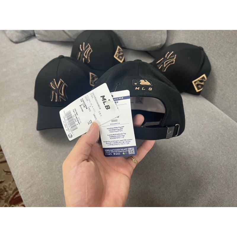 Mũ Lưỡi Trai MLB Diamond Structure Ball Auth