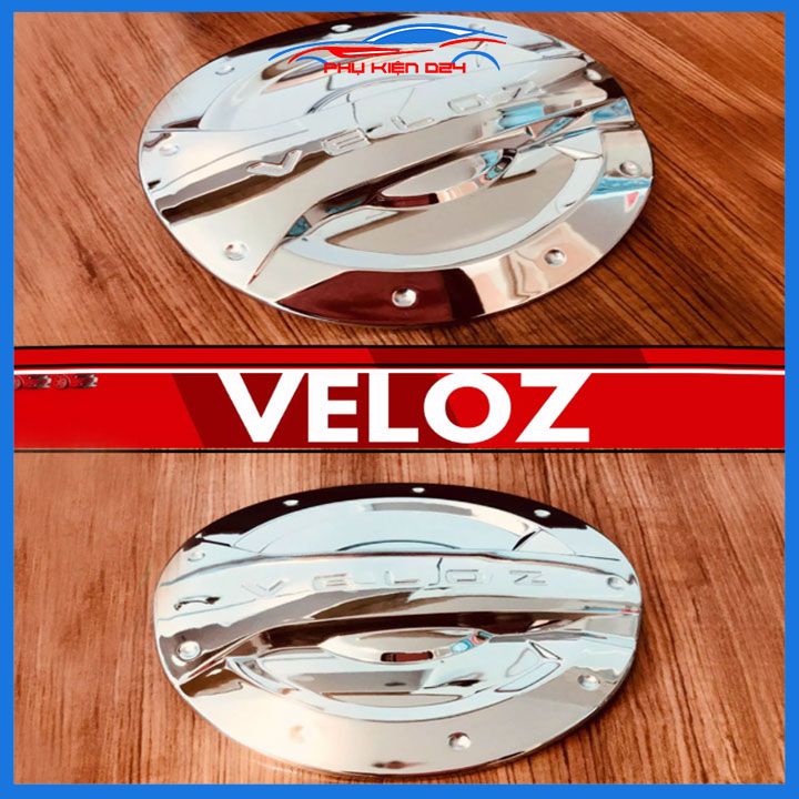 Ốp nắp xăng Veloz 2022-2023 mạ crom bảo vệ chống trầy trang trí ô tô