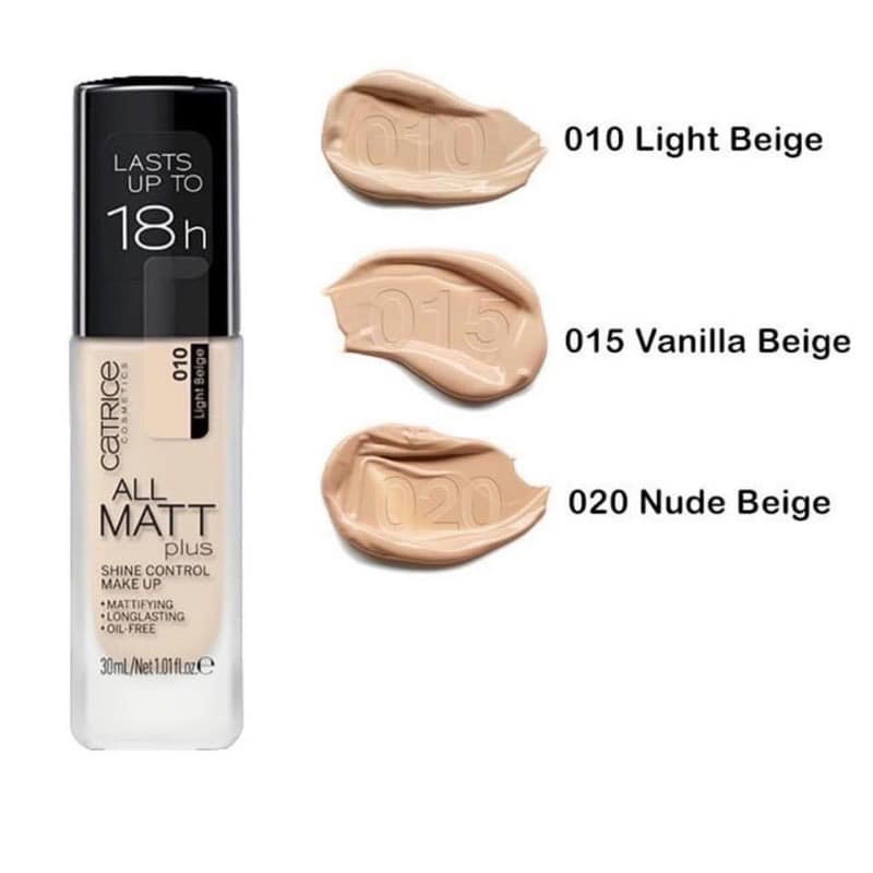 Kem Nền Catrice All Matt Plus Shine Control Make Up của Đức Đủ Bill