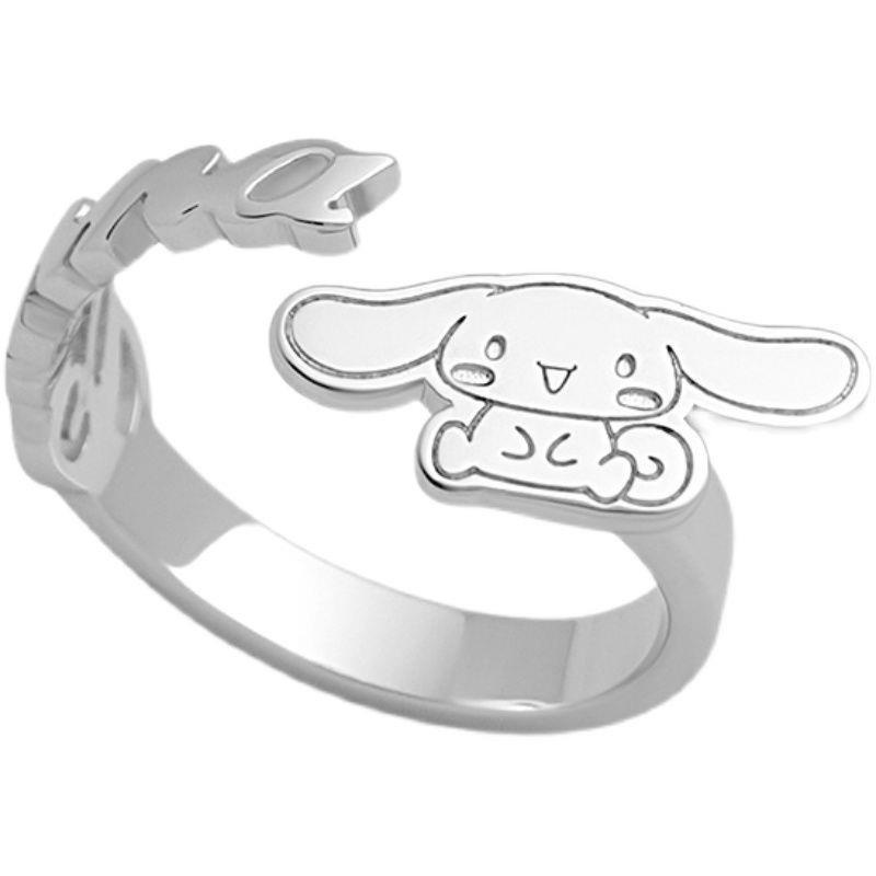 Thời Trang Nhẫn Hở Hình Chú Chó Cinnamoroll Dễ Thương Cho Nữ