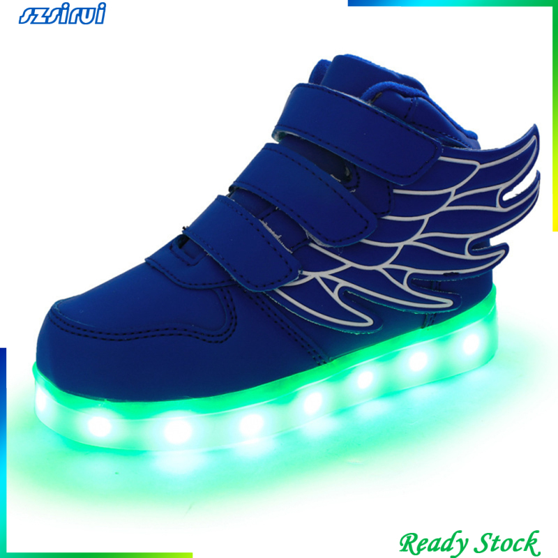 (Hàng Có Sẵn) Giày Sneaker Có Đèn Led Phát Sáng Cho Bé 25