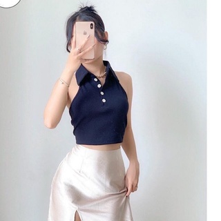 Áo ba lỗ cổ trụ Hở lưng P-C