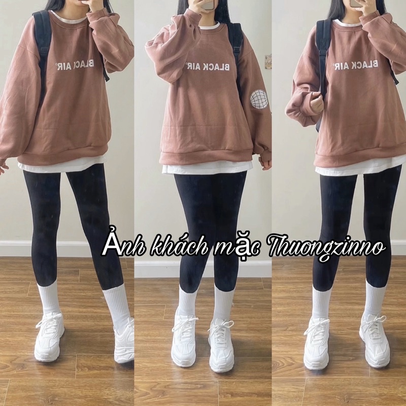 [Ảnh thật/Video] Áo hoodie nỉ bông form rộng Hàn Quốc