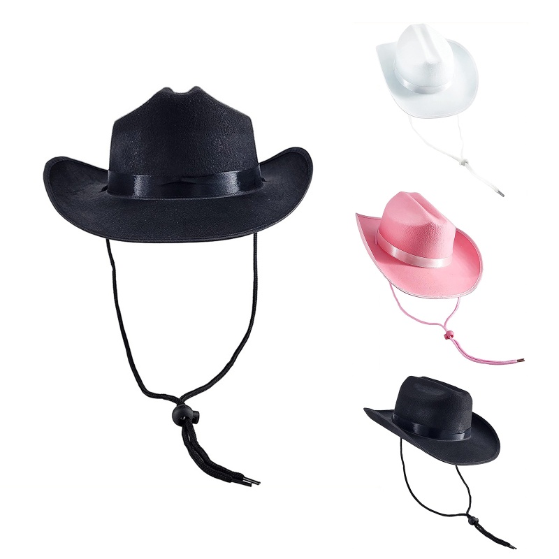 Mũ Fedora Vải Nỉ Màu Sắc Trơn Phong Cách Cao Bồi Cổ Điển Dành Cho Nam Nữ