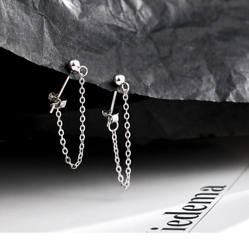 Khuyên tai dây xích Retro cá tính