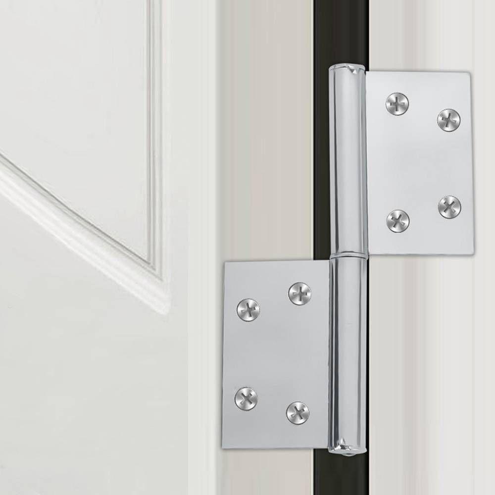 ZAIJIE24 Bản Lề Cửa Ra Vào / Tủ Đồ Nội Thất Bằng Thép Không Gỉ 24 Hình Lá Cờ Zaijie