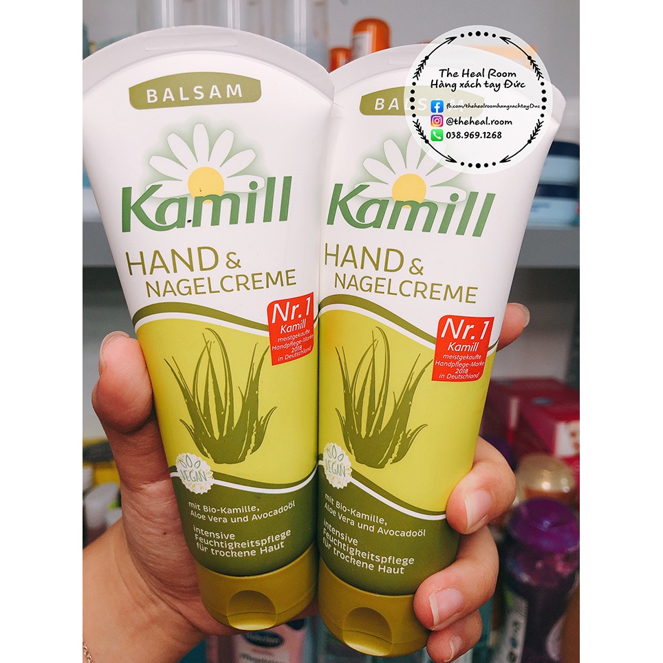 Kem Tay Kamill Balsam 🍓FREESHIP🍓Kamill Balsam Hoa cúc/Lô hội/Express dưỡng da tay & móng 100ml [Hàng nội địa Đức]