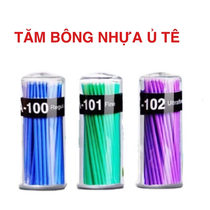 Tăm bông nhựa ủ tê, nối mi