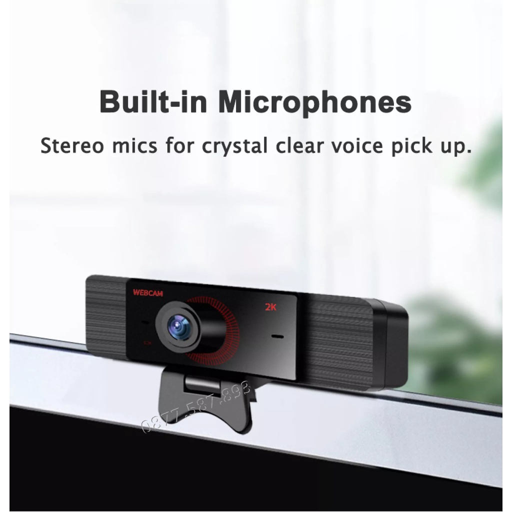 WEBCAM COVID21H1 -CHUYÊN LIVESTREAM - UHD 3840P -SIÊU NÉT- 2 MICRO- GIAO HÀNG 1H- BẢO HÀNH CTY | BigBuy360 - bigbuy360.vn