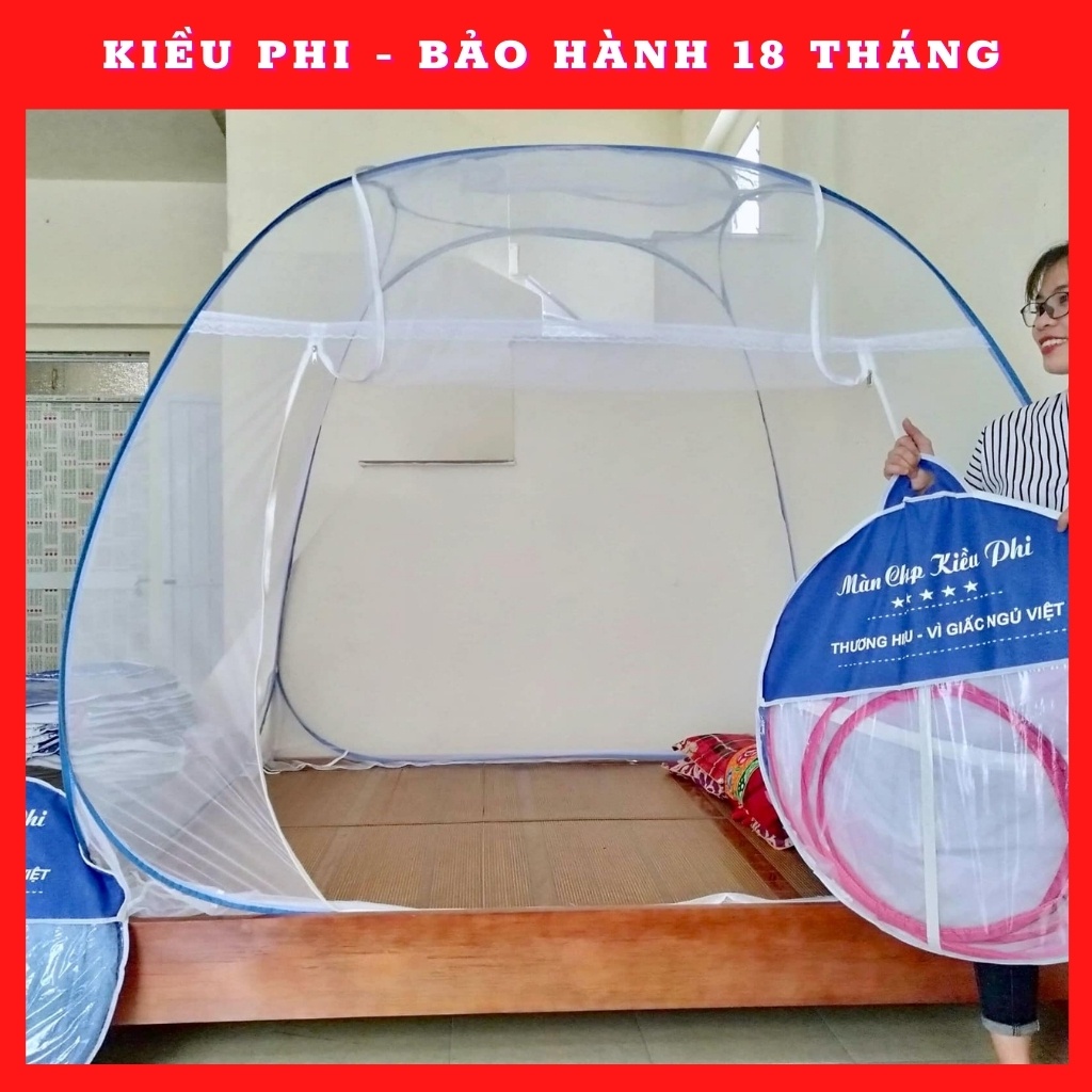 Mùng chụp tự bung đỉnh rộng mới nhất 2021 - màn tự bung người lớn cao cấp gấp gọn tiện lợi