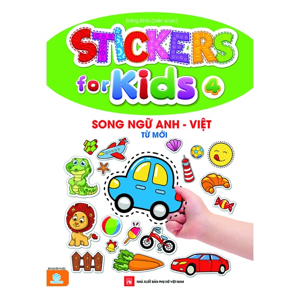 Sách - Sticker for kids - Song ngữ Anh Việt