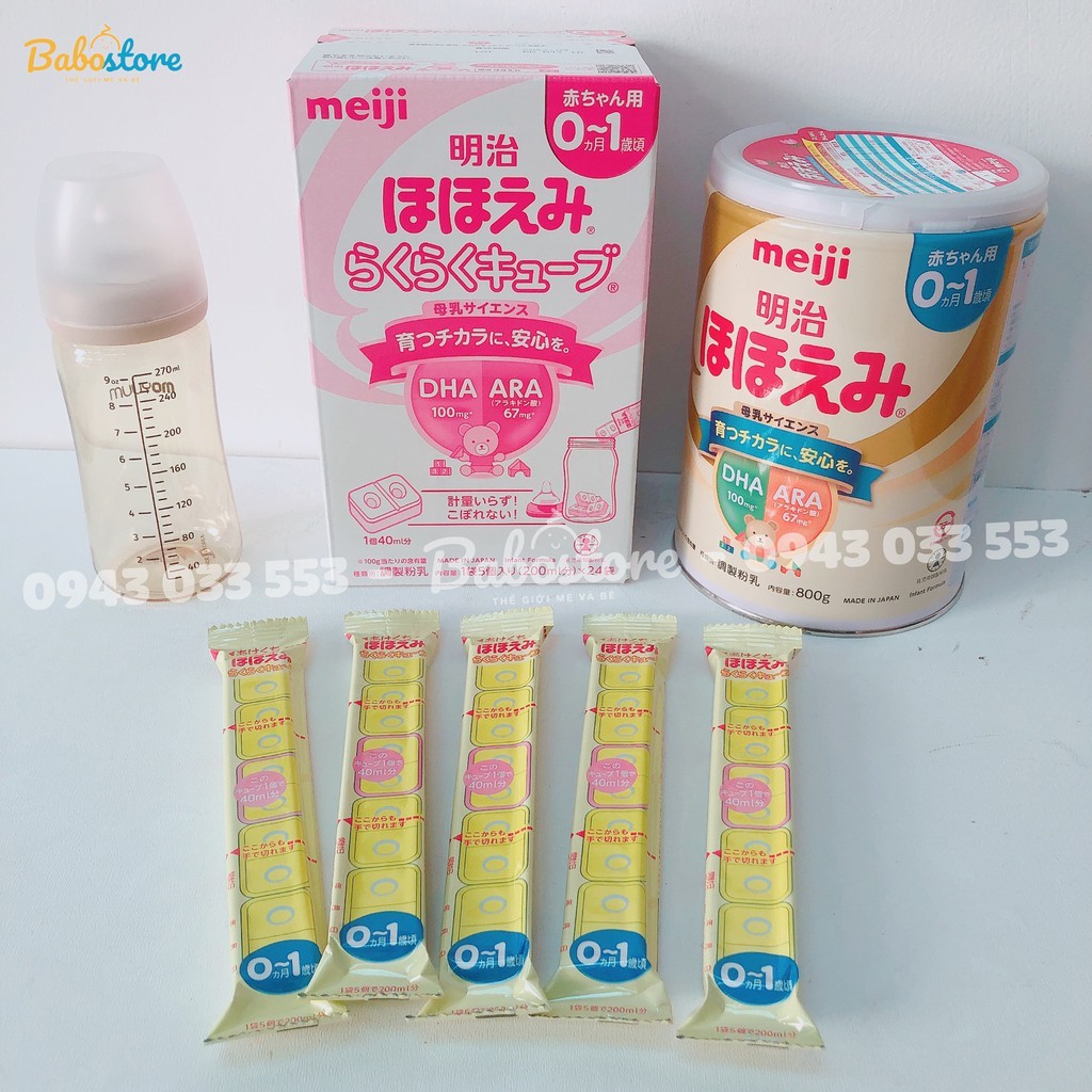 Sữa meiji Thanh /Lon Meiji Nội Địa Nhật Số 0 và Số 9 sữa dị ứng đạm sữa bò Cho Bé