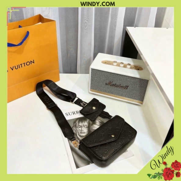 Túi Xách Nữ Đeo Chéo Chữ M Tặng kèm chó dễ thương WINDY.COM