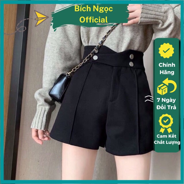 Quần short nữ, quần đùi nữ cạp cao mát mặc nhà thời trang
