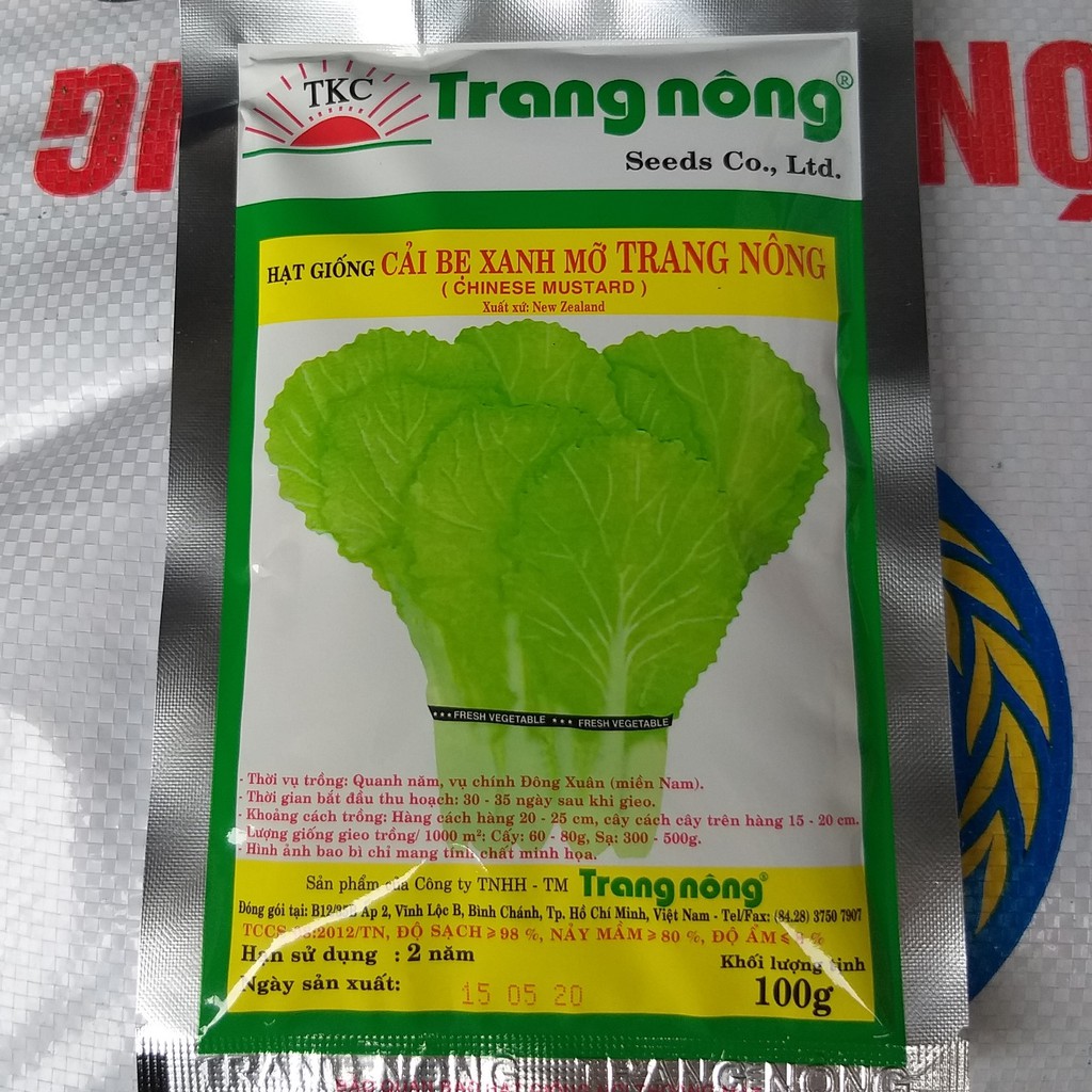 Hạt Giống Cải Bẹ Xanh Trang Nông - Hai Mũi Tên Đỏ (100g)