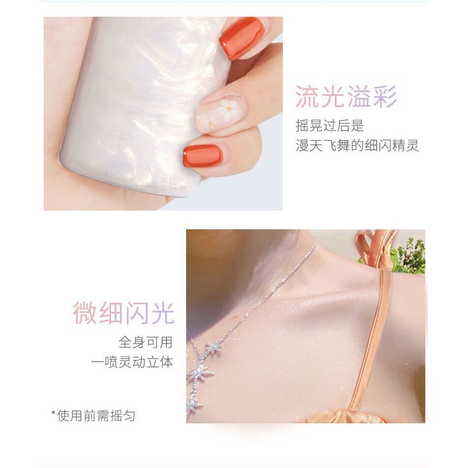 Xịt Nhũ Khóa Trang Điểm Star Flash Make Up Spray 8 Hours Wear Chính Hãng Nội Địa Trung