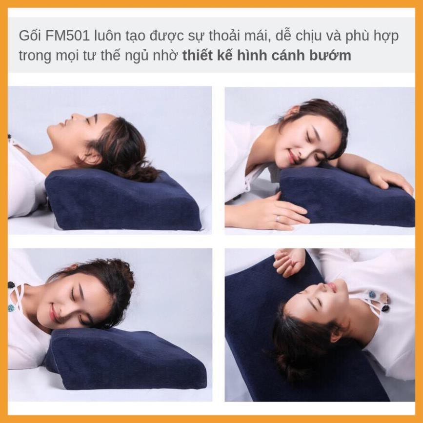 [CHÍNH HÃNG] Gối ngủ nhanh Foam Memory FM501 [Chất liệu cao su non cao cấp]