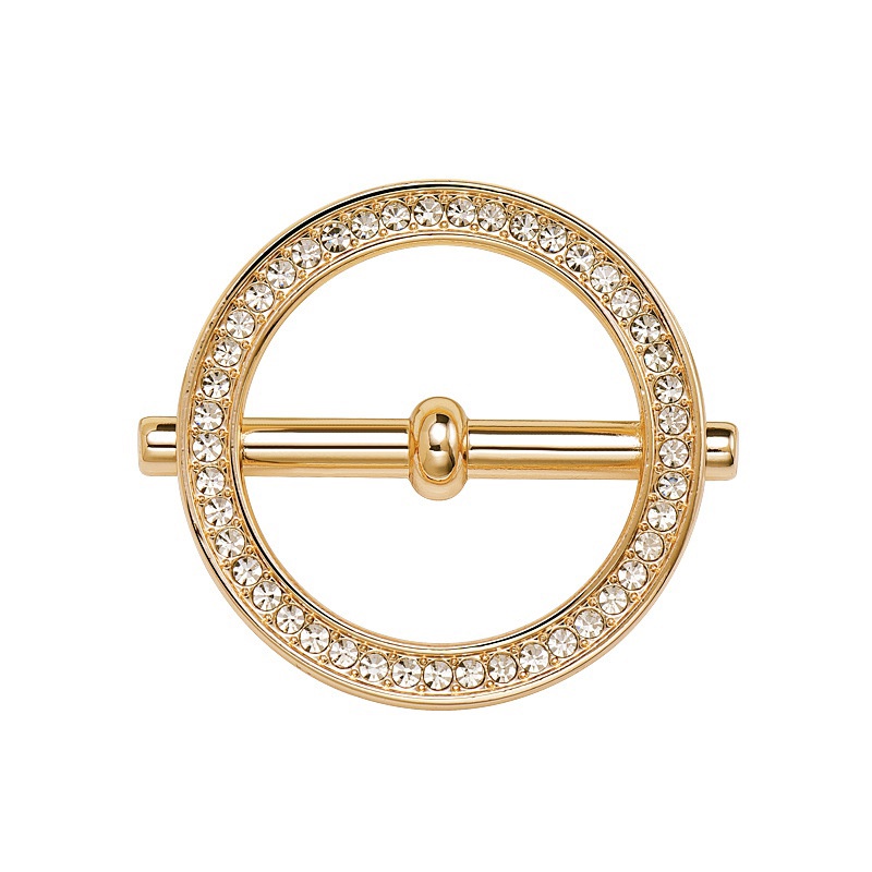 Khóa Kẹp Khăn Choàng Đa Năng Bằng Lụa Sáng Tạo Trang Trí Phong Cách Hàn Quốc Cho Nữ