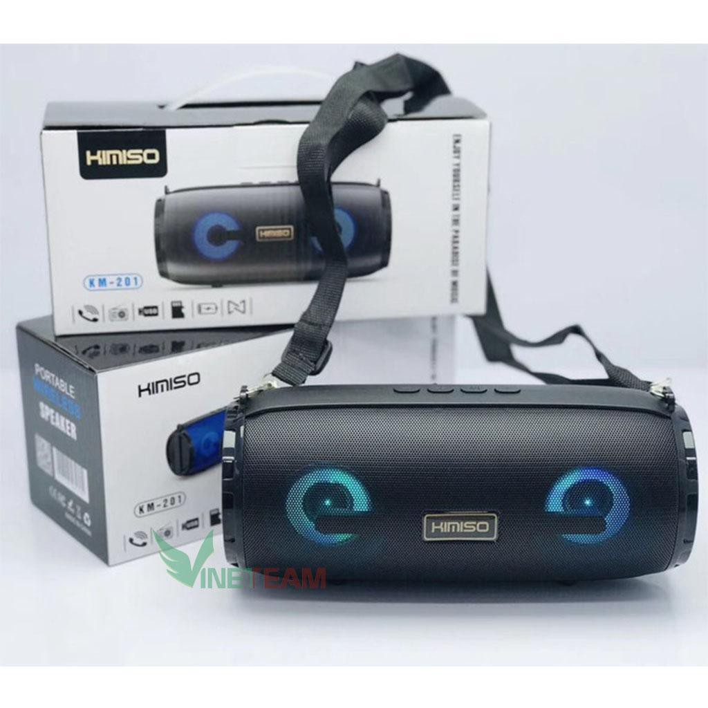 Loa Bluetooth Mini Di Động Kimiso KM-201 Tích Hợp Đài FM - Loa Vi Tính Không Dây -dc4031