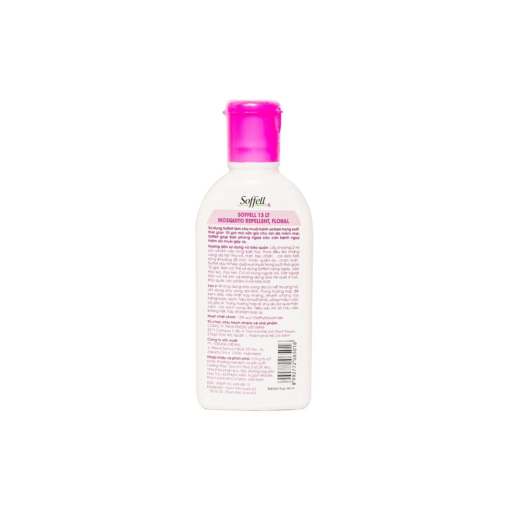 Kem xua đuổi muỗi Soffell 60ml nhập khẩu từ Indonesia
