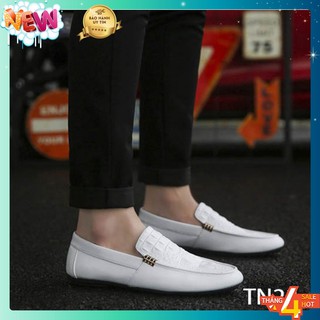 Giày da Nam cao cấp Phong cách Trẻ Trung Năng Động TN23 - Trắng