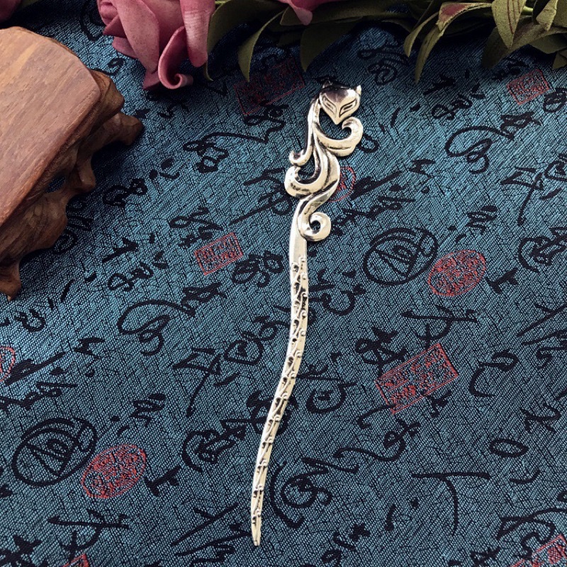 Trâm cài tóc hồ ly có hộp nhung đựng sang trọng