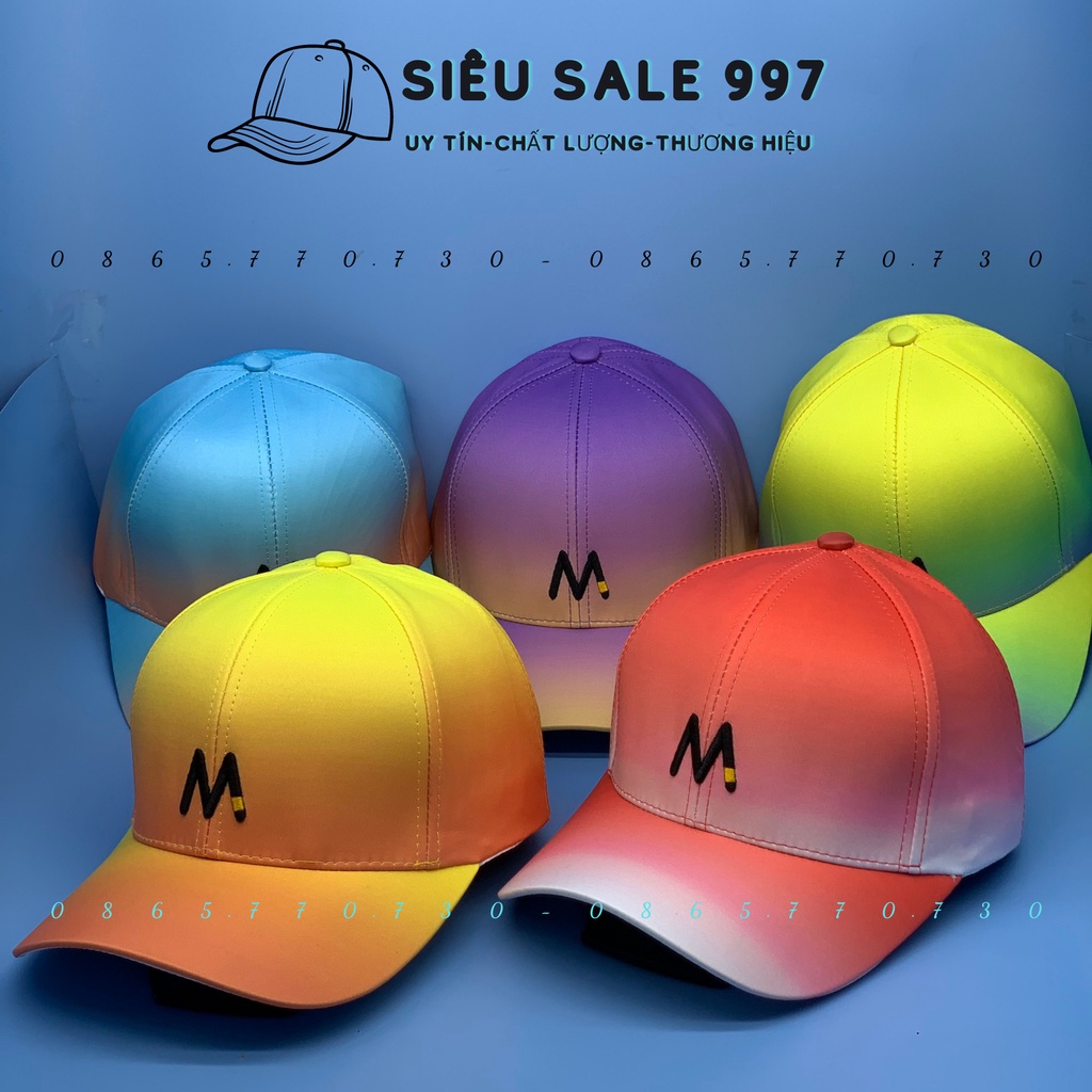 NÓN KẾT HUỲNH QUANG LOANG MÀU THÊU M PHONG CÁCH, MŨ KẾT SIÊU ĐẸP HÀNG UNISEX