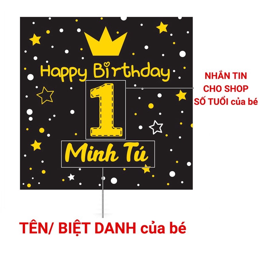Set bóng trang trí kèm baner