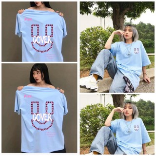 Áo thun nữ tay lỡ freesize phông form rộng dáng Unisex, mặc lớp, nhóm, cặp in chữ u uncover PINK