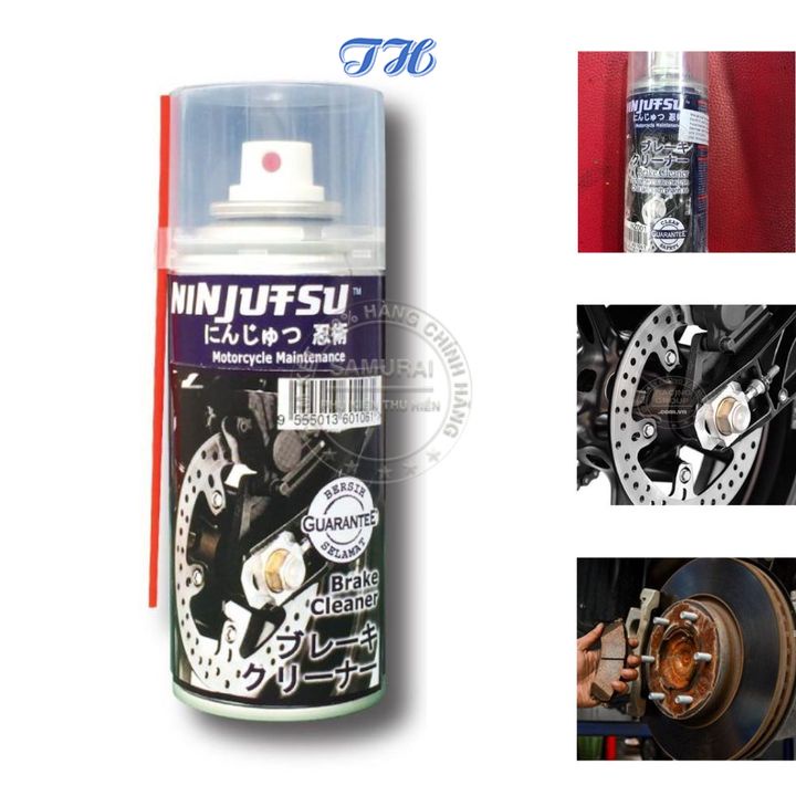 Chai xịt samurai NZ001 Chai xịt NINJUTSU làm sạch phanh, bảo dưỡng phanh xe máy ,ô tô.