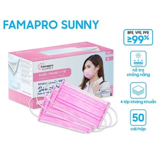 Thùng Khẩu Trang Y Tế Kháng Khuẩn Nam Anh Sunny Hộp 50 cái