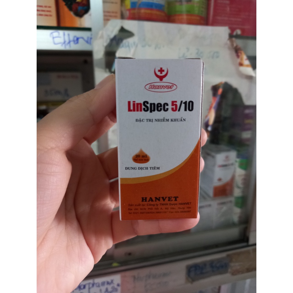 Linspec 5/10, Lọ 20ML,Phòng ngừa các vấn đề liên quan đến đường hô hấp trên gà đá, gia súc, gia cầm