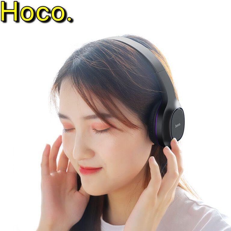 Tai nghe chụp tai có míc Hoco W24 chính hãng - Headphone cho điện thoại và máy tính