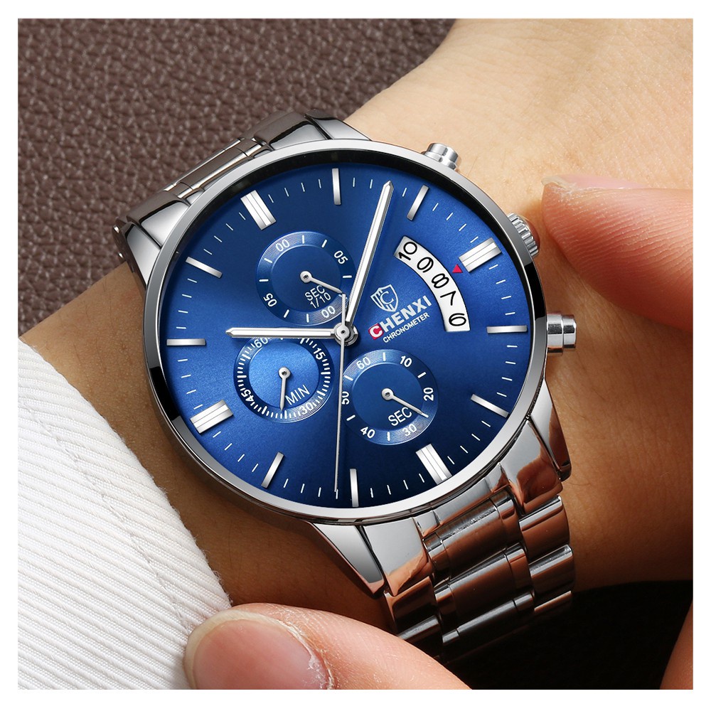Đồng Hồ Đeo Tay Chexi Chống Nước 30M Bằng Thép Không Gỉ Chất Lượng Cao Dành Cho Nam