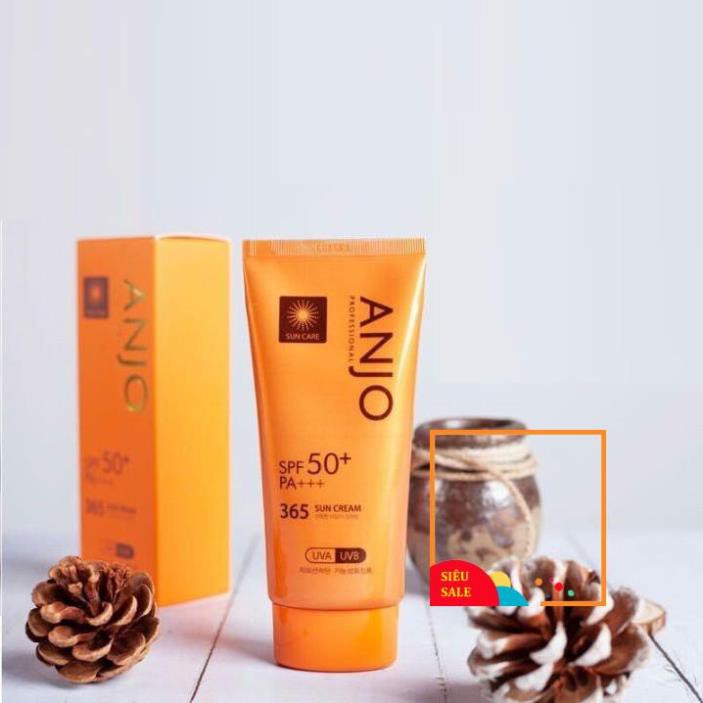 Kem Chống Nắng Anjo dưỡng ẩm, dịu nhẹ và bảo vệ da Professional SPF 50+PA+++ 365 Sun Cream 70g NPP Shoptido