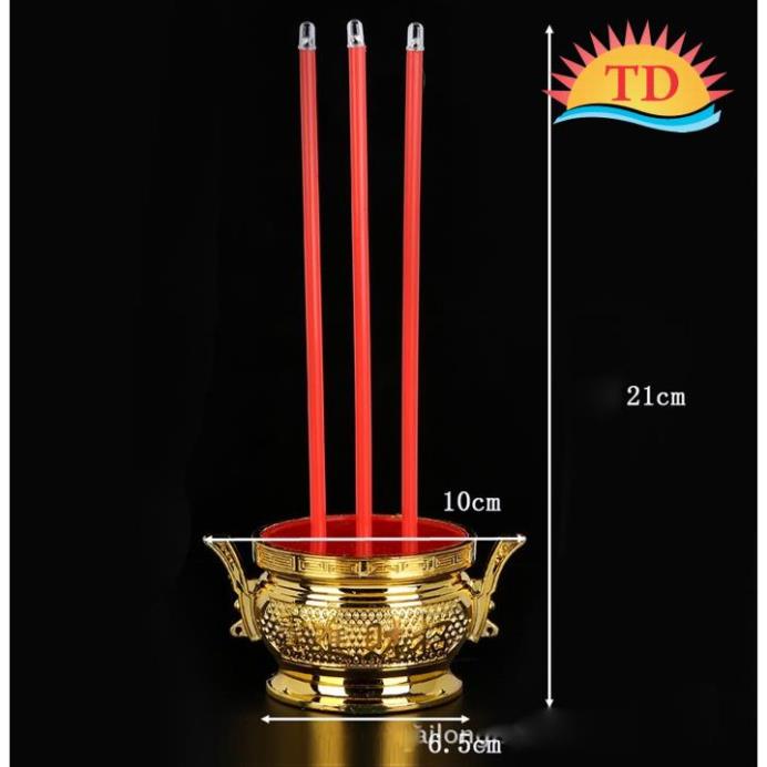 Lư hương điện tử dùng pin tiểu tiện lợi cao 26 cm hoặc 21 cm