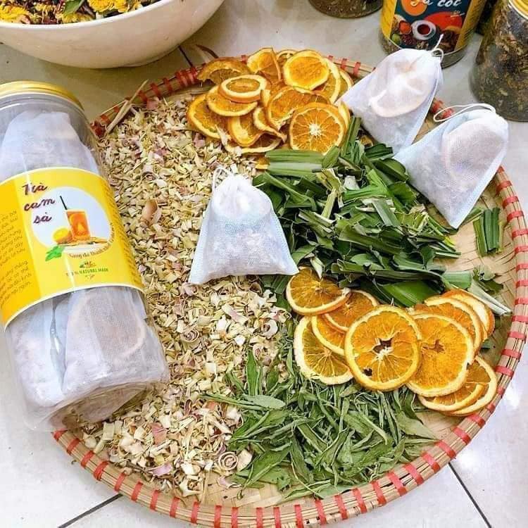 TRÀ CAM SẢ LÁ DỨA