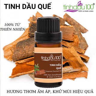 Tinh dầu quế 10ml hương thơm ấm áp, tinh dầu khử mùi hiệu quả 100% thiên nhiên