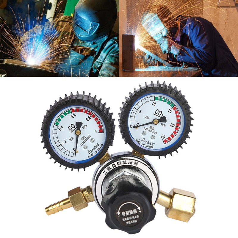 Đồng Hồ Đo Lưu Lượng Khí CO2 0-25Mpa Argon Chuyên Dụng