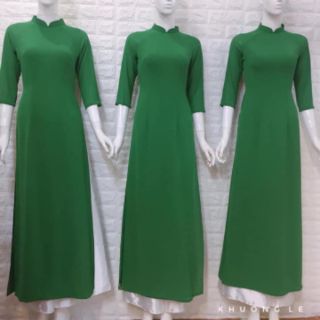 Set áo dài kèm quần lụa trơn các màu