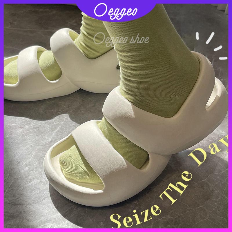 Oeggeo shop Xăng đan Phẳng EVA Ngoài Trời Cho Nam Và Nữ Có Hai Thắt Lưng