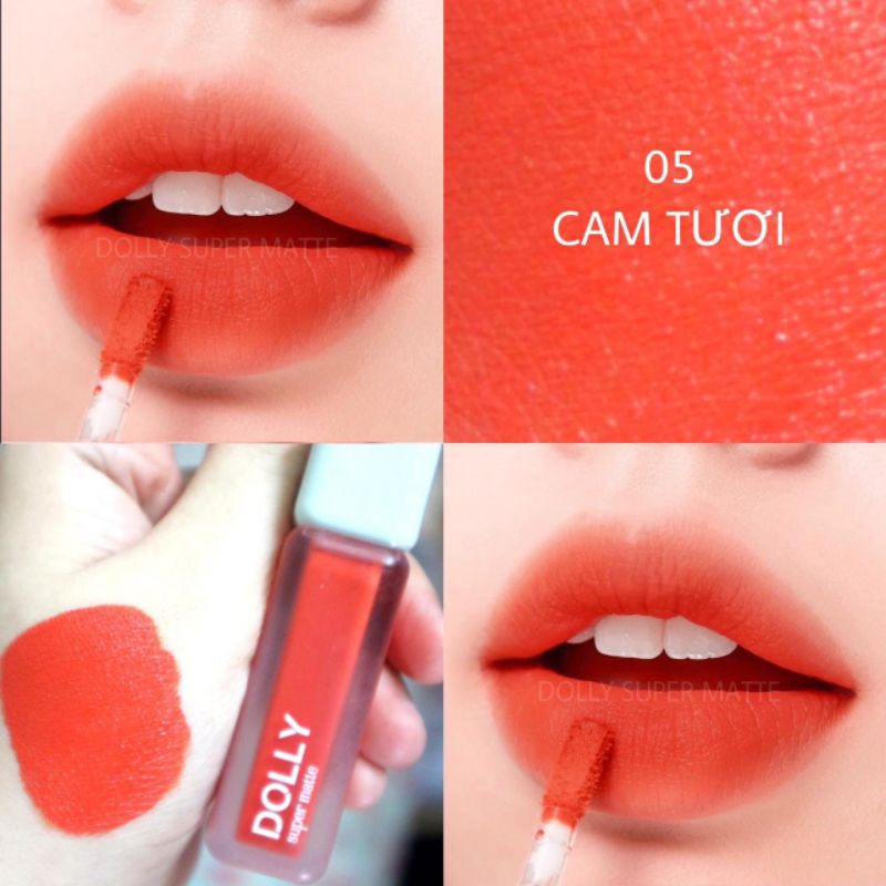 &lt;Cam tươi&gt; Son Dolly super matte hot trend 2021-Màu hot