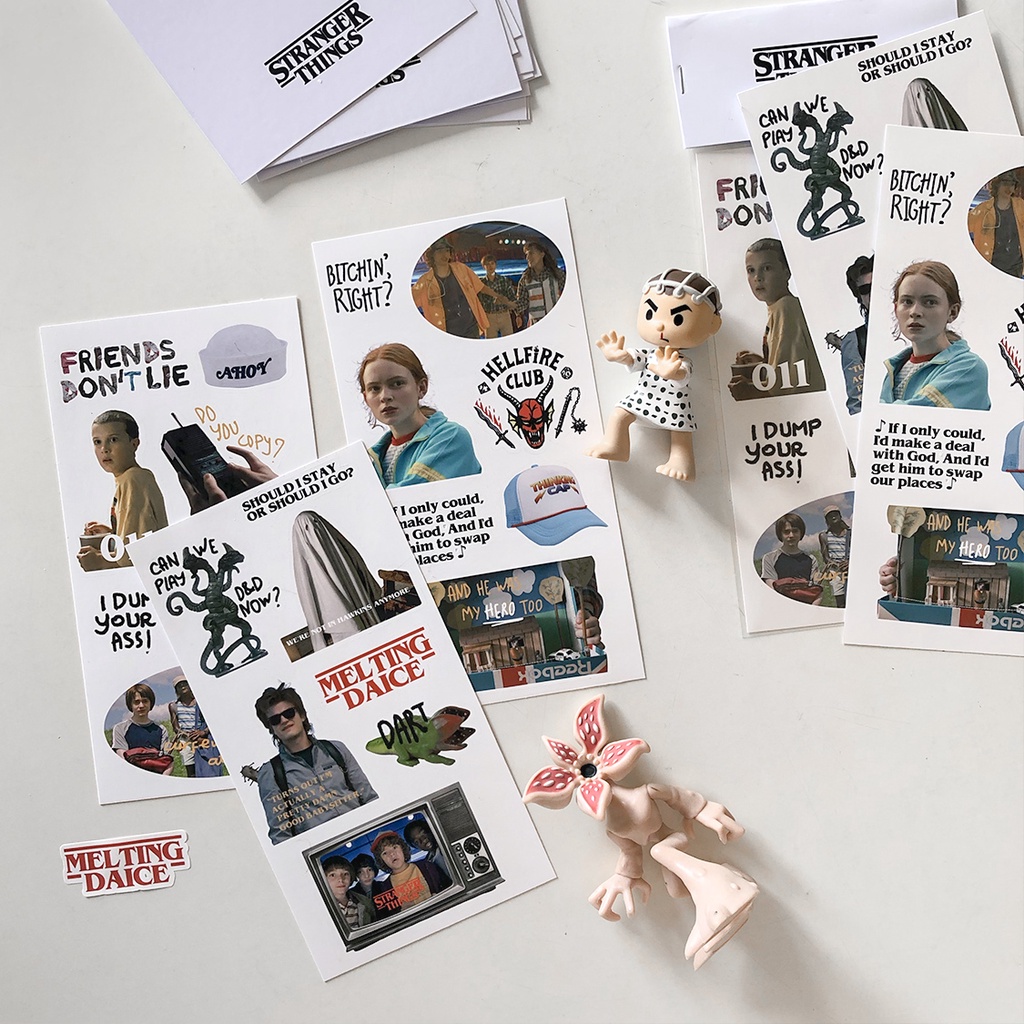 Daice || 'stranger things’ sticker - set nhãn dán phim 'cậu bé mất tích' trang trí