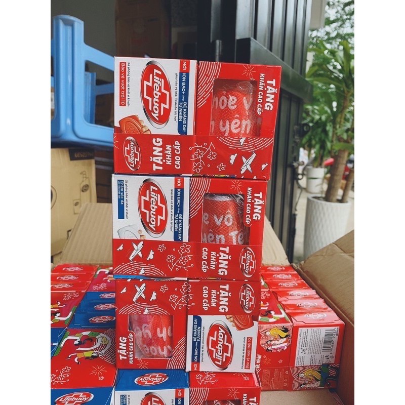 COMBO 3 cục xà bông lifebuoy 90g tặng kèm khăn