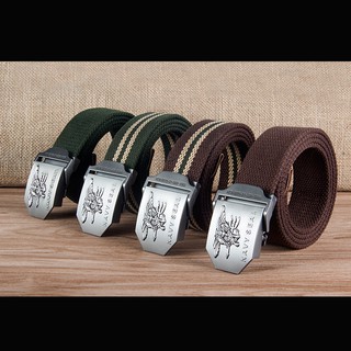 Thắt lưng HOCO vải canvas họa tiết rằn ri độc đáo