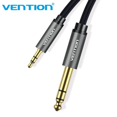 Cáp 6.5mm chuyển đổi âm thanh Vention từ giắc cắm 3.5 1/8'' sang đầu cắm 6.35mm 1/4 cho Phone