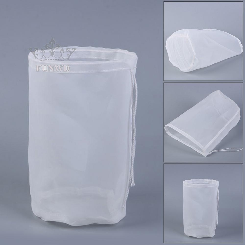 【FUNWD】Bag Mesh Filter Bags Nylon With Drawstring 11.81 X 17.71 In Aquarium Net